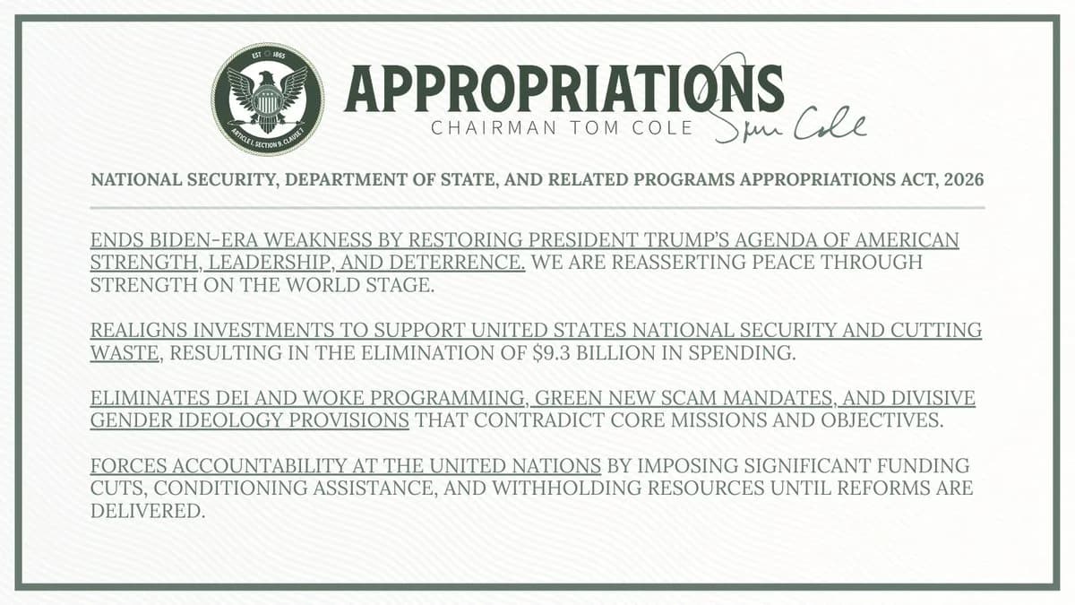 Cover Image for NSRP appropriations FY2026: Diplomacy and security funding